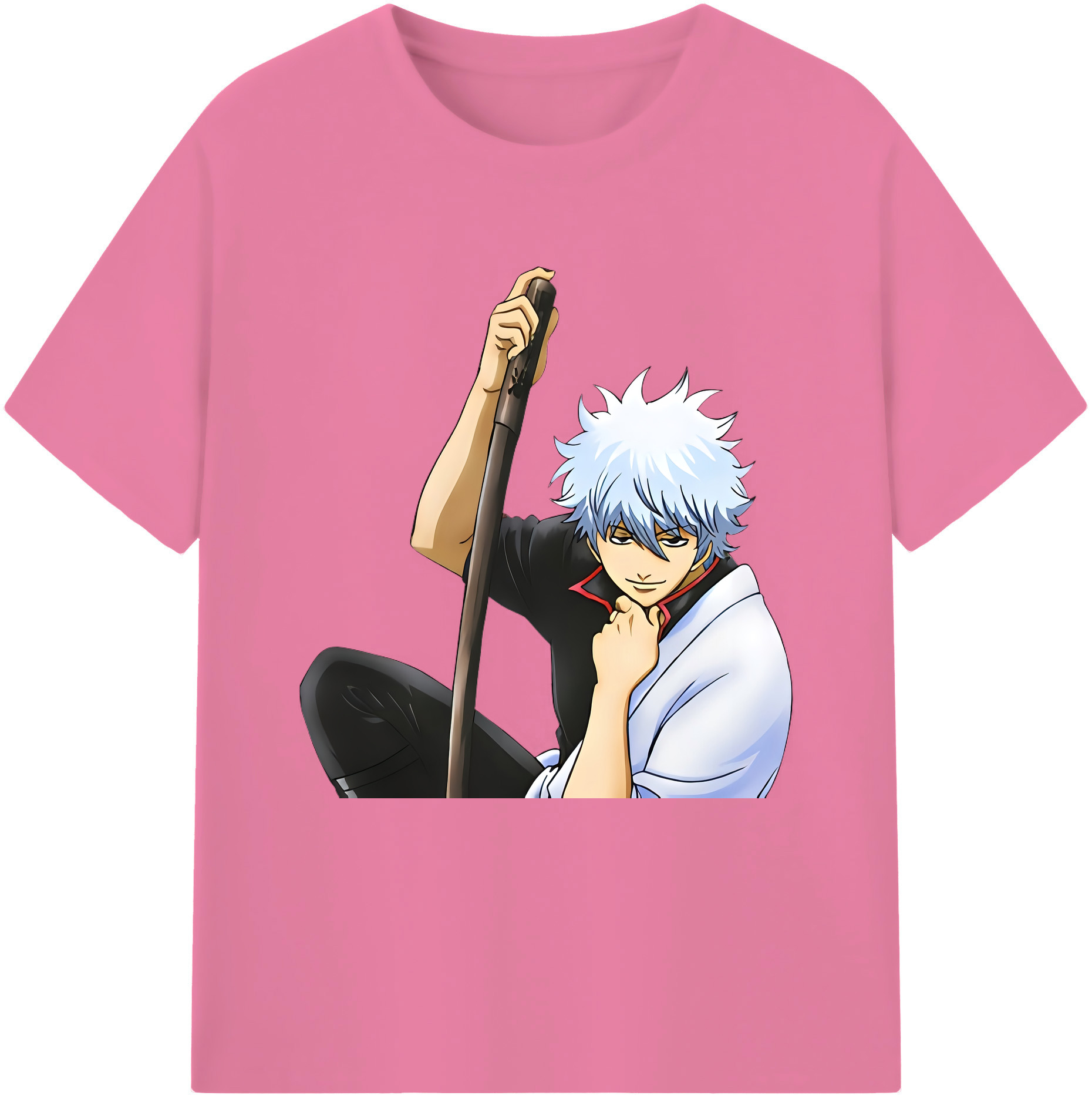 （画像用） ぎんたま 坂田銀時（さかたぎんとき） 神楽 志村新八（しむら しんぱち） GINTAMA Sakata Gintoki Kagura Shimura Shinpachi 綿100％半袖Tシャツ（フロントプリント）